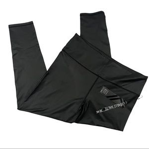 KYODAN Women’s XL taille haute brushed interior cropped moto leggings. NWT.